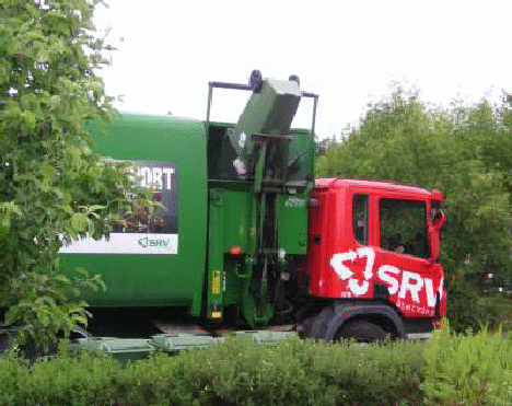 Tömning av hushållssopor